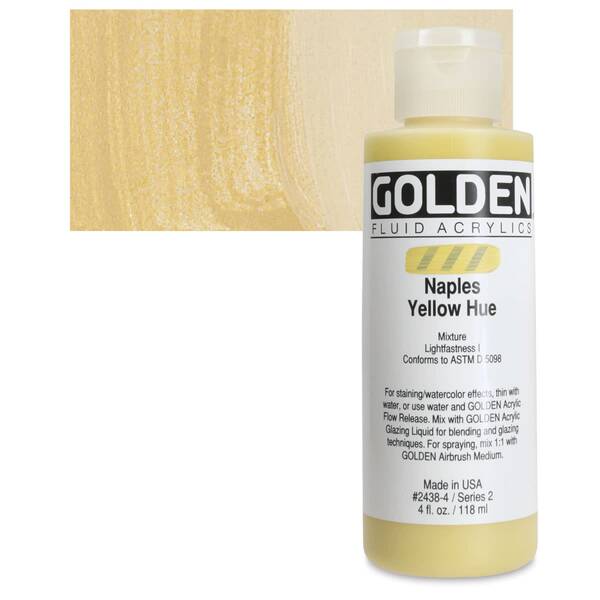 Golden Fluid Akrilik Boya 118 Ml Seri 2 Naples Yellow Hue - 1