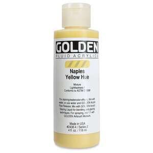 Golden Fluid Akrilik Boya 118 Ml Seri 2 Naples Yellow Hue - 3