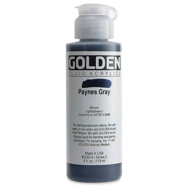 Golden Fluid Akrilik Boya 118 Ml Seri 2 Paynes Gray - 3