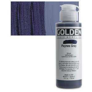 Golden - Golden Fluid Akrilik Boya 118 Ml Seri 2 Paynes Gray