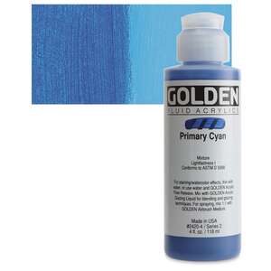 Golden - Golden Fluid Akrilik Boya 118 Ml Seri 2 Primary Cyan