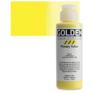 Golden Fluid Akrilik Boya 118 Ml Seri 2 Primary Yellow - 1