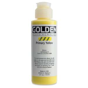 Golden Fluid Akrilik Boya 118 Ml Seri 2 Primary Yellow - Thumbnail