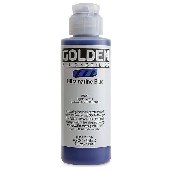 Golden Fluid Akrilik Boya 118 Ml Seri 2 Ultramarine Blue