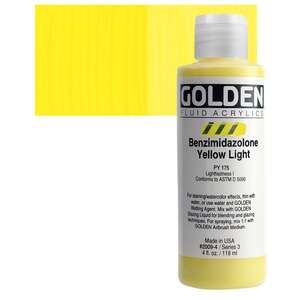 Golden Fluid Akrilik Boya 118 Ml Seri 3 Benzimidazolone Yellow Light - 1