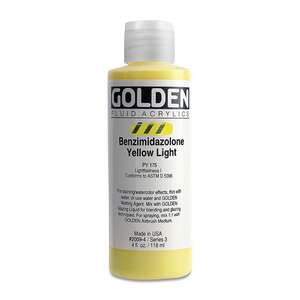 Golden Fluid Akrilik Boya 118 Ml Seri 3 Benzimidazolone Yellow Light - 3