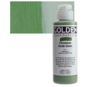 Golden - Golden Fluid Akrilik Boya 118 Ml Seri 3 Chromium Oxide Green