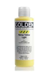 Golden - Golden Fluid Akrilik Boya 118 Ml Seri 3 Hansa Yellow Light