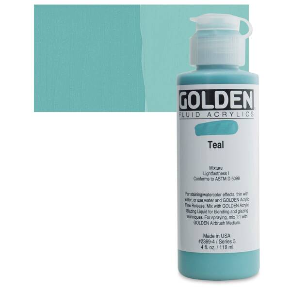 Golden Fluid Akrilik Boya 118 Ml Seri 3 Teal - 1