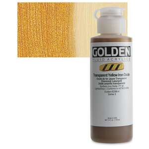 Golden Fluid Akrilik Boya 118 Ml Seri 3 Transparent Yellow Iron Oxide - 1