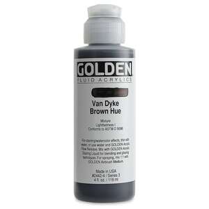 Golden Fluid Akrilik Boya 118 Ml Seri 3 Van Dyke Brown - Thumbnail