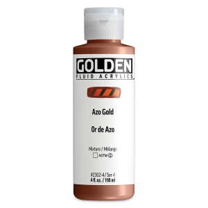 Golden Fluid Akrilik Boya 118 Ml Seri 4 Azo Gold - 3