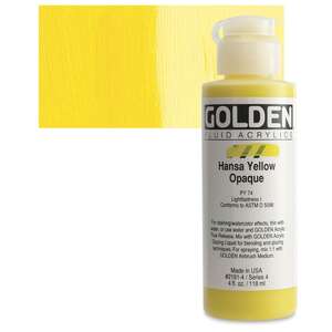 Golden - Golden Fluid Akrilik Boya 118 Ml Seri 4 Hansa Yellow Opaque