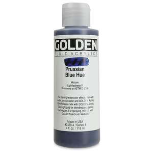 Golden Fluid Akrilik Boya 118 Ml Seri 4 Prussian Blue Hue - 3