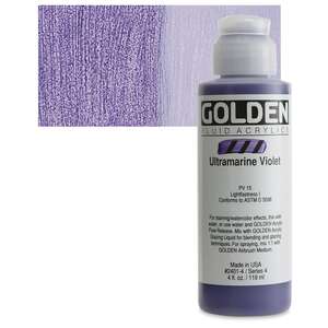 Golden Fluid Akrilik Boya 118 Ml Seri 4 Ultramarine Violet - 1