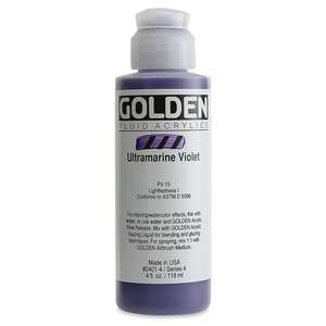 Golden Fluid Akrilik Boya 118 Ml Seri 4 Ultramarine Violet - Thumbnail