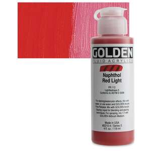 Golden Fluid Akrilik Boya 118 Ml Seri 5 Naphthol Red Light - 1