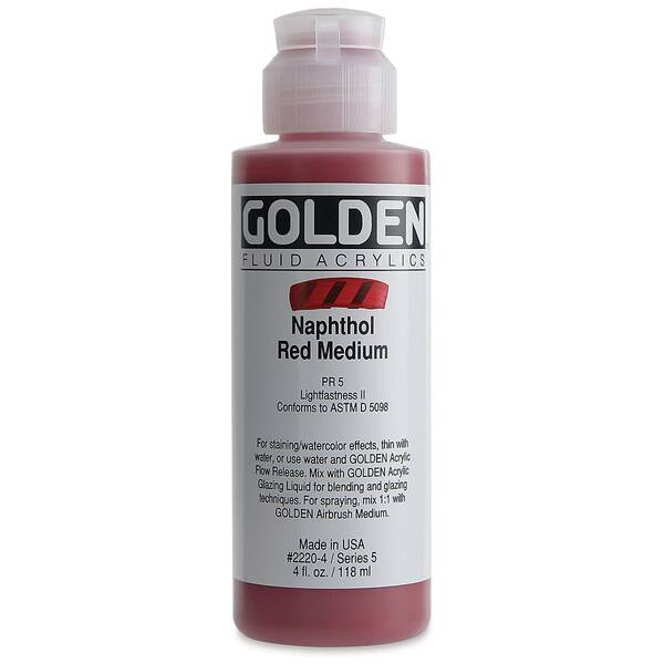 Golden Fluid Akrilik Boya 118 Ml Seri 5 Naphthol Red Medium