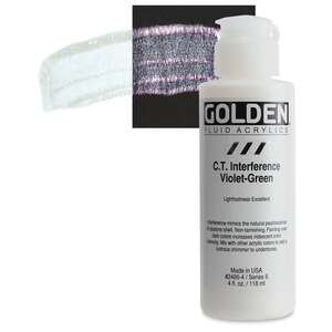 Golden Fluid Akrilik Boya 118 Ml Seri 6 C.T. Interference Violet Green - 1