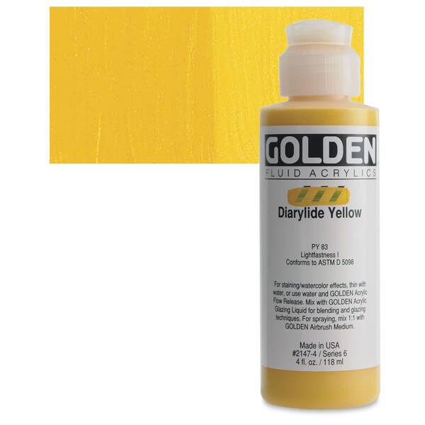 Golden Fluid Akrilik Boya 118 Ml Seri 6 Diarylide Yellow
