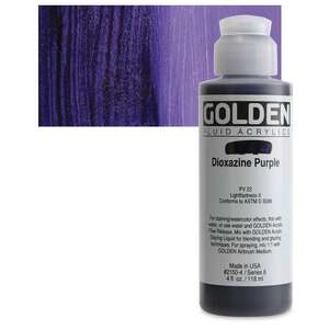 Golden Fluid Akrilik Boya 118 Ml Seri 6 Dioxazine Purple - 1