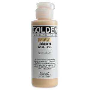 Golden Fluid Akrilik Boya 118 Ml Seri 6 Iridescent Gold Fine - 3