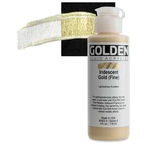 Golden - Golden Fluid Akrilik Boya 118 Ml Seri 6 Iridescent Gold Fine
