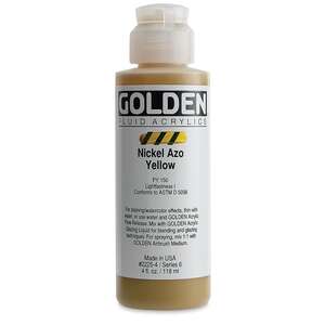 Golden Fluid Akrilik Boya 118 Ml Seri 6 Nickel Azo Yellow - 3