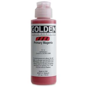 Golden Fluid Akrilik Boya 118 Ml Seri 6 Primary Magenta - 3