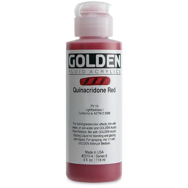 Golden Fluid Akrilik Boya 118 Ml Seri 6 Quinacridone Red - 4