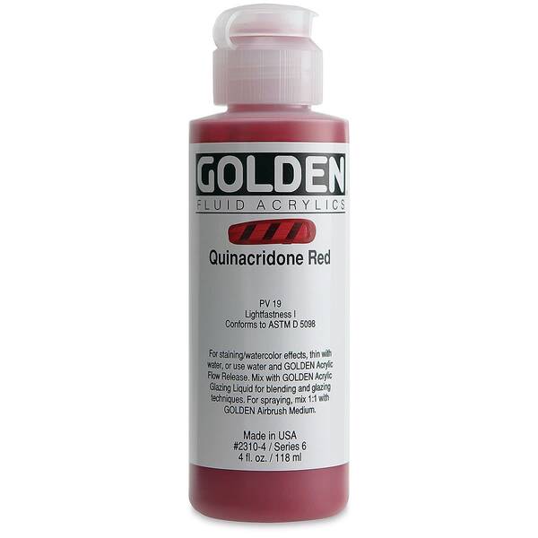 Golden Fluid Akrilik Boya 118 Ml Seri 6 Quinacridone Red