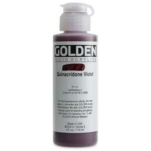 Golden Fluid Akrilik Boya 118 Ml Seri 6 Quinacridone Violet - 3