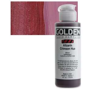 Golden Fluid Akrilik Boya 118 Ml Seri 7 Alizarin Crimson Hue - 1
