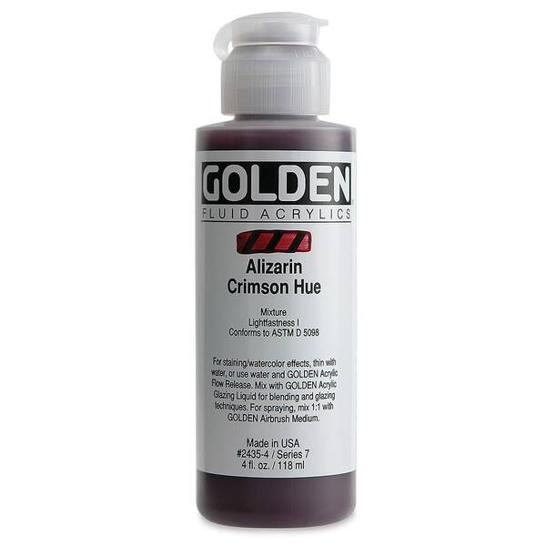 Golden Fluid Akrilik Boya 118 Ml Seri 7 Alizarin Crimson Hue - 3