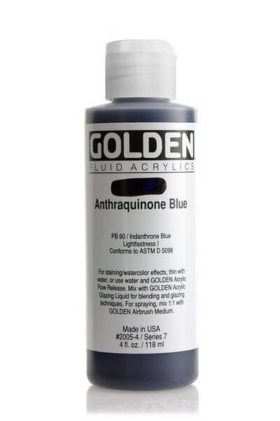 Golden Fluid Akrilik Boya 118 Ml Seri 7 Anthraquinone Blue