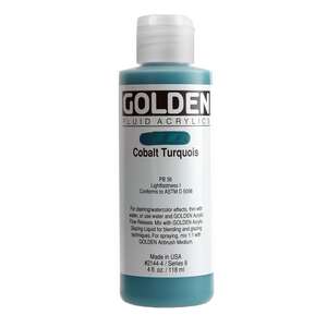 Golden Fluid Akrilik Boya 118 Ml Seri 7 Cobalt Teal - 1