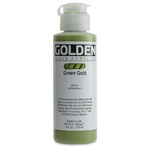 Golden Fluid Akrilik Boya 118 Ml Seri 7 Green Gold - 3