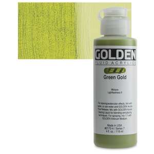 Golden - Golden Fluid Akrilik Boya 118 Ml Seri 7 Green Gold