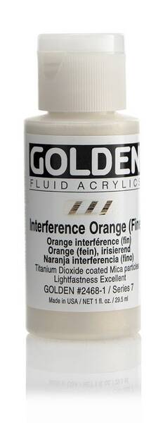 Golden Fluid Akrilik Boya 118 Ml Seri 7 Interference Orange Fine - 1