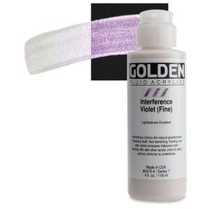 Golden Fluid Akrilik Boya 118 Ml Seri 7 Interference Violet Fine - 1