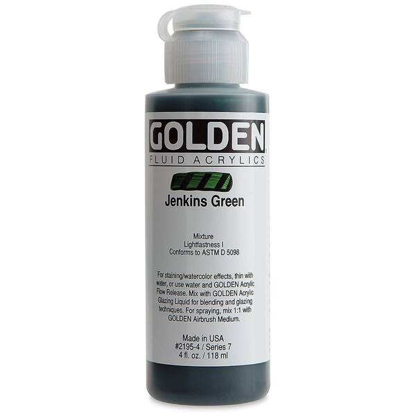 Golden Fluid Akrilik Boya 118 Ml Seri 7 Jenkins Green - 4