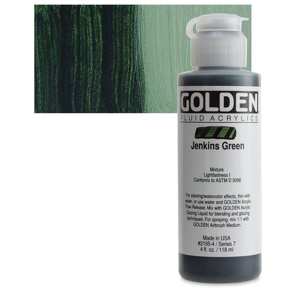 Golden Fluid Akrilik Boya 118 Ml Seri 7 Jenkins Green