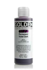 Golden - Golden Fluid Akrilik Boya 118 Ml Seri 7 Permanent Violet Dark