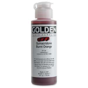 Golden Fluid Akrilik Boya 118 Ml Seri 7 Quinacridone Burnt Orange - 3