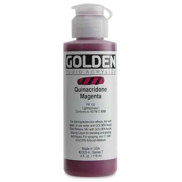 Golden Fluid Akrilik Boya 118 Ml Seri 7 Quinacridone Magenta - 4