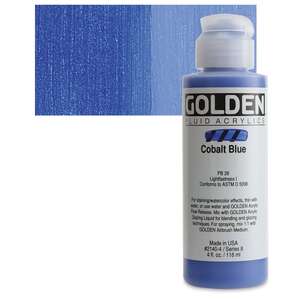 Golden Fluid Akrilik Boya 118 Ml Seri 8 Cobalt Blue - 1