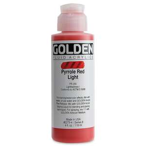 Golden Fluid Akrilik Boya 118 Ml Seri 8 Pyrrolle Red Light - Thumbnail