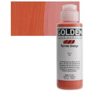 Golden Fluid Akrilik Boya 118 Ml Seri 8 Pyrrole Orange - Thumbnail