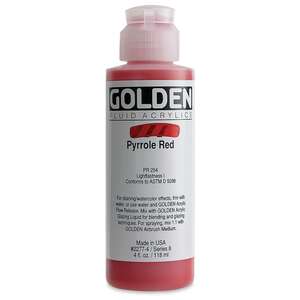 Golden Fluid Akrilik Boya 118 Ml Seri 8 Pyrrole Red - Thumbnail