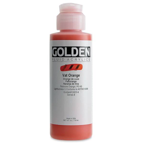 Golden Fluid Akrilik Boya 118 Ml Seri 8 Vat Orange - 3